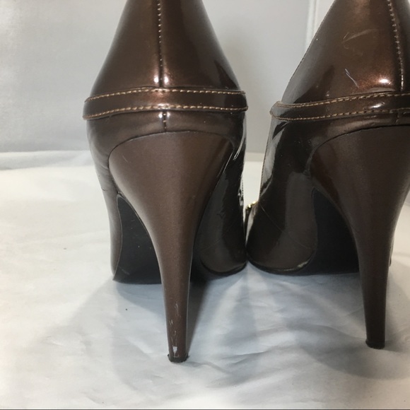3/$30 Carlos Santana Brown Peep Toe stiletto - Picture 4 of 6
